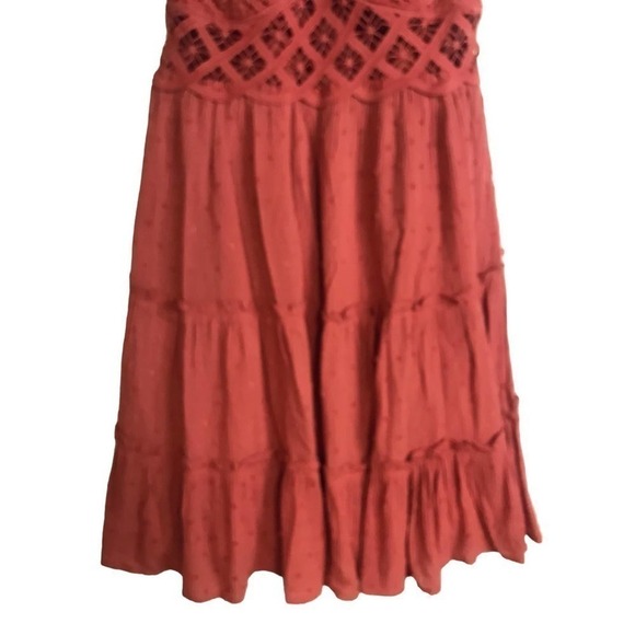 Brand New In Bohemian Burnt Orange Skater Dress Size S - Picture 16 of 16
